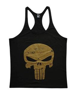 Débardeur décontractée pour hommes 100% coton bio lavé gilet durable adulte Singlet Style Badge tricoté Jersey sérigraphié débardeurs - Product Image 3