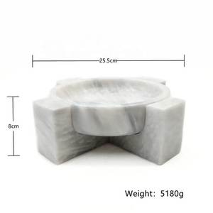 Ensemble de bols en marbre naturel faits à la main, vente en gros B2B. Bols à fruits en pierre, cuillères à salade, articles de cuisine et de salle à manger, décoration intérieure - Product Image 5