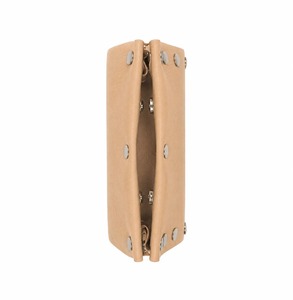 Bolso de Mano para Mujer HINDVANTA GLOBAL, Color Beige, Forro de Cuero Orgánico, Cierre de Hebilla, Cadenas Decorativas, Compacto, para Uso Diario, Fiestas, Color Tomate - Product Image 4