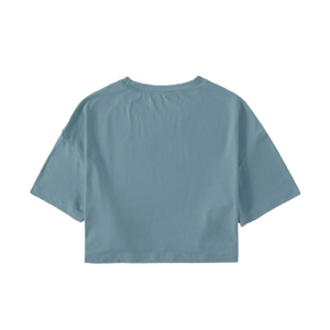 เสื้อยืดครอปท็อปผู้หญิงลายกราฟิกสไตล์ฮิปฮอป ผ้าฝ้าย 100% สำหรับฤดูร้อน - Product Image 5