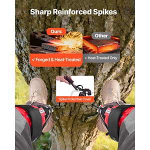 Set di Ramponi per Arrampicata su Alberi Durevoli con Capacità di Carico di 350 Libbre, Cinghie Regolabili in Altezza, Accessorio per Attrezzatura da Arrampicata - Product Image 5