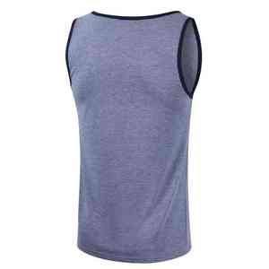 Camiseta sin mangas de algodón con cuello cuadrado y logotipo personalizado para hombre, hecha a medida, informal, estilo musculoso, de secado rápido, deportiva, para gimnasio y fitness. - Product Image 4