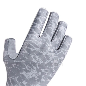 Gants de pêche unisexes en néoprène de qualité supérieure, protection UV, antidérapants, sans doigts, séchage rapide, fermeture auto-agrippante, logo personnalisé, fabrication OEM - Product Image 3