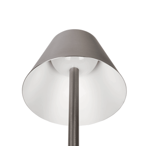 Lampada da tavolo a LED ricaricabile Elegance in nichel spazzolato con interruttore touch a LED - Product Image 3
