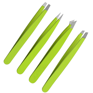 Pince à épiler professionnelle en acier inoxydable à pointe fine, embout en fibre, best-seller, emballage personnalisé avec logo - Product Image 6