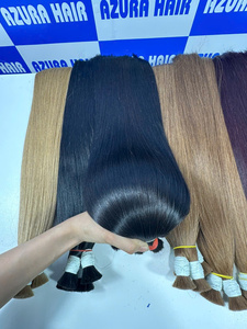 Cabello negro natural, rizado, colores vibrantes, 100% cabello humano vietnamita puro, sin enredos, sin caída, venta al por mayor de fábrica - Product Image 2