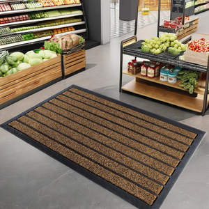 Alfombra Antideslizante de Siete Rayas para Puerta, de Poliéster, para Sala de Estar, Hogar, Entrada, Elimina el Polvo del Coche - Product Image 2