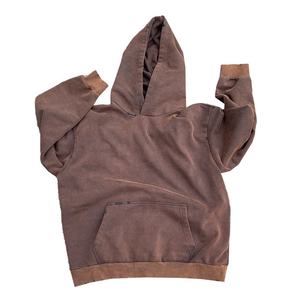 Ropa de calle personalizada con capucha desgastada en blanco de gran tamaño French Terry Heavyweight Vintage Acid Wash Sun Faded Hoodie - Product Image 3