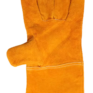 Welding <b>Gloves</b> Factory Direct Wholesale Heat Resistant Leather Safety <b>Gloves</b> for Industrial and Heavy Duty Work - Product Image 5