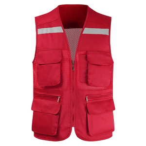 Latest OEM Design Blue Color Security High Visibility Reflective Vest Front Zipper Cheap Price security Vests Hi Viz Tactical Ve - Product Image 2