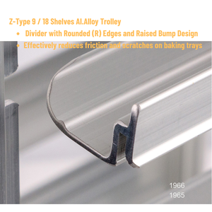 Rejilla de Enfriamiento para Pan Atlas Star SN-1966, Venta Directa de Fábrica, 9/18 Bandejas, Aluminio, Tipo Z, Ajustable, Anodizado, Uso Comercial - Product Image 4