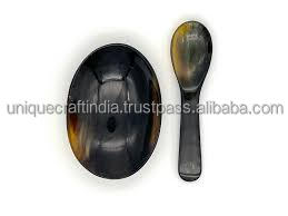 Cuchara de cuerno clásica personalizada de excelente calidad, artesanía única de la India, cuerno de búfalo de agua Natural, decoración del hogar - Product Image 3