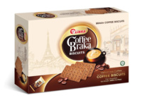 Biscuits croustillants au café 360g, saveur riche, faible en sel et en matières grasses, en vrac, ODM OEM, fabricant vietnamien