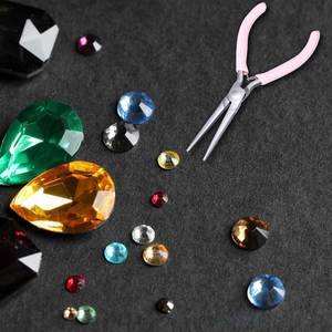 4.5 Inch Needle Nose Small Jewelry Pliers Stainless Steel Comfort Grip Handles <b>Precision</b> <b>Tool</b> Wire Wrapping Crafts Jewelry - Product Image 6