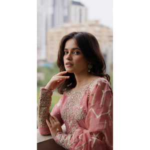 Magnifique robe de soirée, haut-plazzo et dupatta - Product Image 4