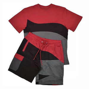 Men's Summer Fashion Casual <b>Set</b> Breathable Cotton <b>Knitted</b> T Shirt & Shorts Matched Outfit Made In Pakistan - Product Image 4