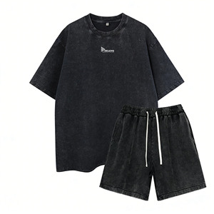 Conjuntos Deportivos de Verano para Hombre de Alta Calidad y Cómodos, Venta al Por Mayor, Pantalones Cortos y Largos Casuales de Manga Corta - Product Image 6