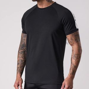 T-shirt pour homme personnalisé, effet délavé, 100% coton, tissu tricoté, vêtements de sport et de fitness avec logo personnalisé - Product Image 1
