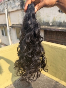 Extensions de cheveux humains vierges indiens de 20 pouces, lisses, ondulés, bouclés, crépus, raides, grade 12A, lots de cheveux humains bruts - Product Image 6