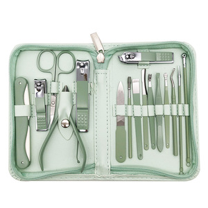 Kit de manucure professionnel de 12 pièces de haute qualité pour les soins de beauté et la pédicure, coupe-ongles - Product Image 4