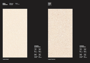 Azulejos de Cerámica de Porcelana Brillante de Estilo Moderno de 600*1200 mm, 8 mm de Grosor, <0.5% de Absorción de Agua, para Paredes Interiores de Villas y Salas de Estar - Product Image 1