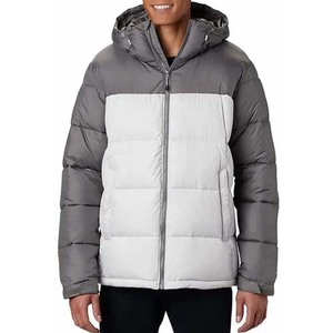 Chaqueta Acolchada para Hombre con Cuello Alto y Logotipo Frontal, Reversible, Impermeable, Diseño Clásico de Invierno - Product Image 1