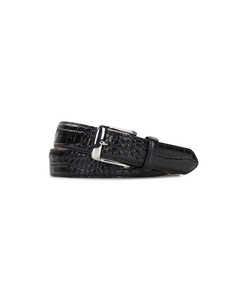 Ceinture de luxe en cuir à motif crocodile avec boucle à ardillon de Divine International - Product Image 1