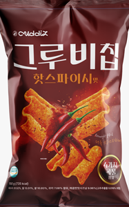 Chips crujientes horneados picantes de grano integral con sabor Umami a base de maíz, bajos en grasa, sin gluten, en bolsa, para fiestas - Product Image 1