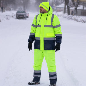 Chaqueta de Invierno con Luces LED para Hombre, Servicio OEM, Ecológica, Protectora, Reflectante, Impermeable, Ligera, con Capucha - Product Image 3