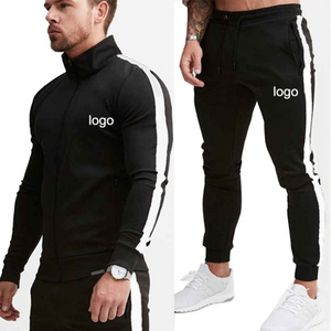 <b>Modern</b> Urban Street Style Activewear <b>Designer</b> <b>Tracksuit</b> <b>Men</b> Long Sleeve Jacket Elastic Waist Pants Soft Fabric Trendy Fashion - Product Image 1