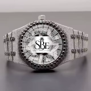 Reloj de Lujo con Diamantes Moissanite de Alta Demanda, Estilo Hip Hop, con Piedras Moissanite de Alta Calidad en Venta - Product Image 1