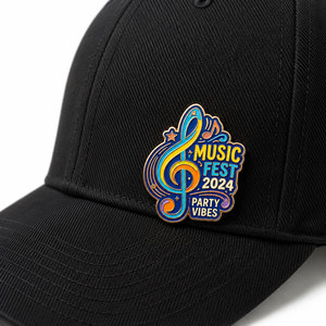 Music Note Enamel Pin | Custom Music Gift for Music Lovers — Hard Enamel Lapel Pin Wholesale Low MOQ - Product Image 4