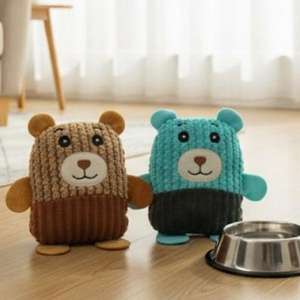 ตุ๊กตาหมีนุ่มนิ่ม YOMMY CozyBears ขนาด 22*20 ซม. ของเล่นสัตว์เลี้ยงนุ่มสบาย ทนทาน เหมาะสำหรับสุนัขและแมว - Product Image 2