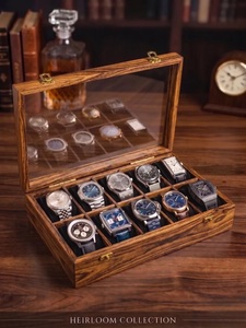 Caja de Madera para Relojes, Modelo wd 11 12, Organizador de Relojes con Espacio para 12 Relojes, Caja de Almacenamiento de Relojes para Hombre, Caja de Regalo para Colección de Relojes de Lujo - Product Image 4