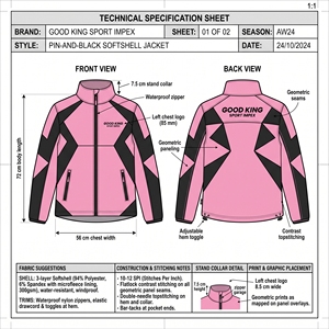 Veste Softshell Rose Magenta pour Homme, Imprimé Tribal Personnalisé, Col Montant, Imperméable et Coupe-Vent, Fournisseur d'Articles d'Extérieur - Product Image 6