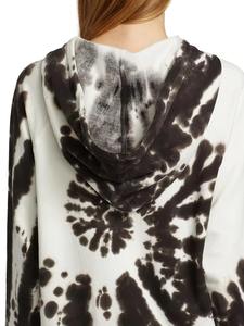 Vestido de Sudadera con Capucha Tie Dye para Mujer, Manga Tres Cuartos, Tejido de Algodón con Bolsillos, Estilo Casual de Verano - Product Image 4