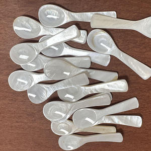 Handmade Luxury Mother of Pearl Shell Spoon for Caviar Serving Seafood Appetizers Jam Dessert Cheap Price for Hotels Restaurants - Product Image 2