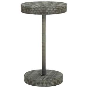 Conjunto de Bar para Jardín de 3 Piezas en Ratán PE Gris y Acero con Recubrimiento en Polvo, Muebles de Patio - Product Image 3