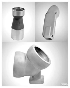 Boîtier de pompe en aluminium moulé haute performance, carter d'arbre de moteur à angle droit, chambre à engrenages à bride, matériel de machinerie - Product Image 1