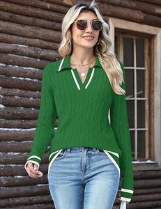 Women Cable Knit <b>Turtleneck</b> <b>Sweater</b> Ribbed High Neck Long Sleeve Pullover 100% Cotton Solid Casual Winter Jumper Wholesale - Product Image 3