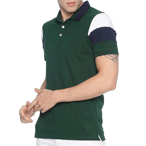 Camisa Polo Personalizada Antiarrugas Bordada de Color Sólido para Hombre, Corte Regular Informal, Manga Corta, Ropa de Verano, Camisas Polo para Hombre - Product Image 3