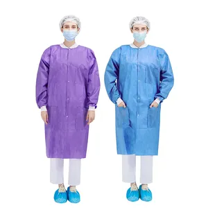 Tenues médicales professionnelles unisexes, ensemble d'uniformes infirmiers pour hôpitaux et cliniques, matière nylon/coton, logo personnalisé - Product Image 1