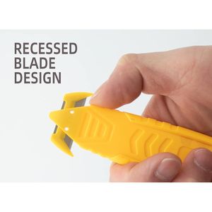 Cuchillo de Seguridad SK2 de Acero Inoxidable con Cuchilla Oculta, Cuchillo Multiusos con Abrepaquetes, Cortador de Cinta Adhesiva y Separador de Flejes de Cartón - Product Image 4