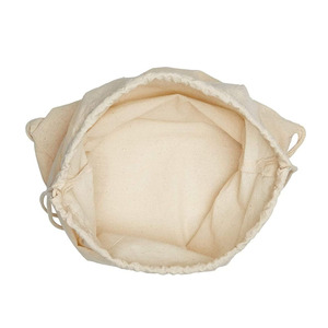 <b>Drawstring</b> Gym Bag Reusable Fabric Storage <b>Pouch</b> With Shoulder Straps High Quality Heavy Duty Blank Cotton <b>Drawstring</b> Bags - Product Image 2