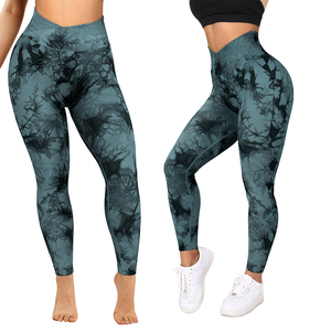 Wholesale Custom High Waisted Sports Workout Yoga <b>Pants</b> Leggings for Women Soft Gym Fitness Leggings - Product Image 4