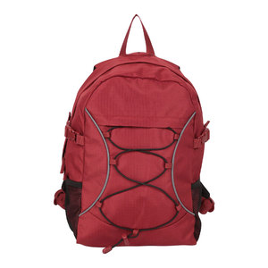 Sac à dos rouge 18 pouces léger en coque souple pour le sport et les voyages en plein air avec fermeture éclair et bretelles réglables unisexe - Product Image 3
