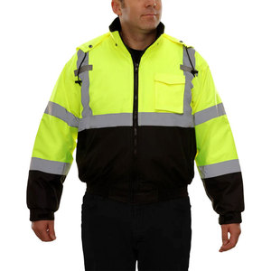 Men Construction Safety Zipper Hoodies Workwear Reflective Clothing Long Sleeve Security <b>Worker</b> Sweatshirts <b>Jackets</b> - Product Image 1