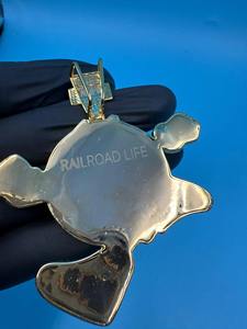 จี้การ์ตูนประดับเพชรโมอิสซาไนต์สีแดงและดำ บนตัวเรือนเงินแท้ 925 ประดับเพชรหลากสี สไตล์ฮิปฮอป ราคาประหยัด - Product Image 2