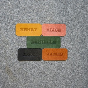 OEM Custom Embossed PU Leather Patches Rectangle Sew On Brand <b>Name</b> Labels <b>Tag</b> Badge for Bags <b>Clothing</b> Hats Jackets Jeans - Product Image 6