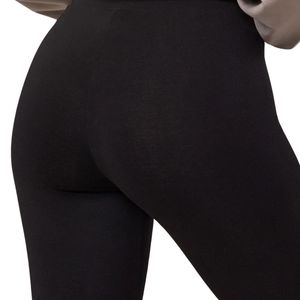Black Jersey Legging Women High Waist Stretch Fitness <b>Tights</b> Soft Touch Workout Yoga Pants Athletic Activewear Everyday Comfort - Product Image 5